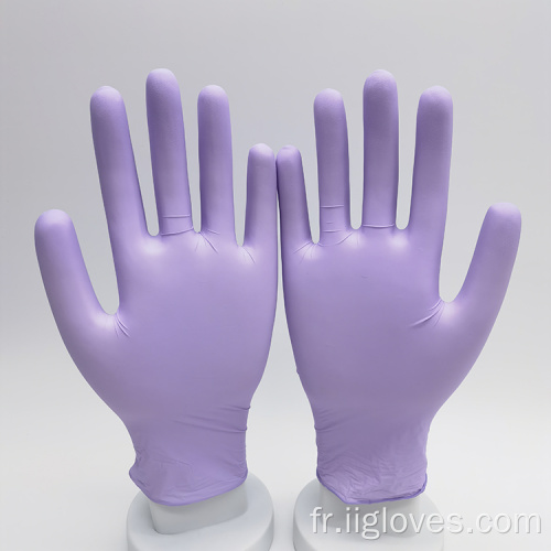 Gants d'examen violet